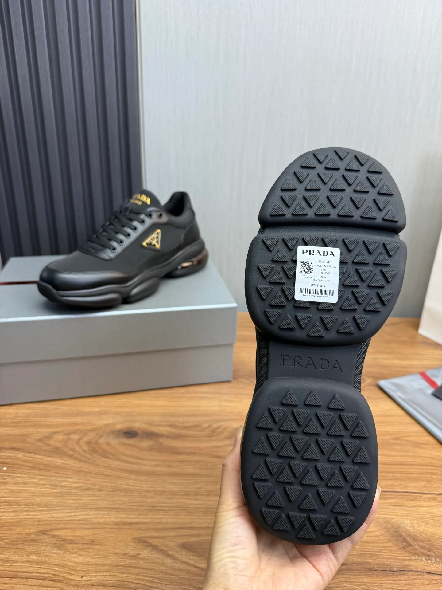 Men's shoes 💰660💰 [PRADA] Men's shoes are popular in the counter, official website is synchronized, 1 high-quality shipment ✔️Original cowhide upper + cowhide lining, 1🆚1 replica, original sole, 38-45 (45 customized, non-refundable)